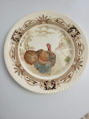Vintage Johnson Brothers Barnyard King Turkey 10.5" Dinner Plate